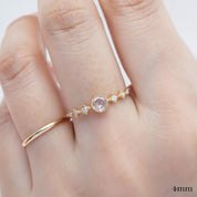 Celeste Ring, 4mm Rose Cut Diamond