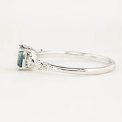 Celeste Ring, 0.73ct Montana Sapphire