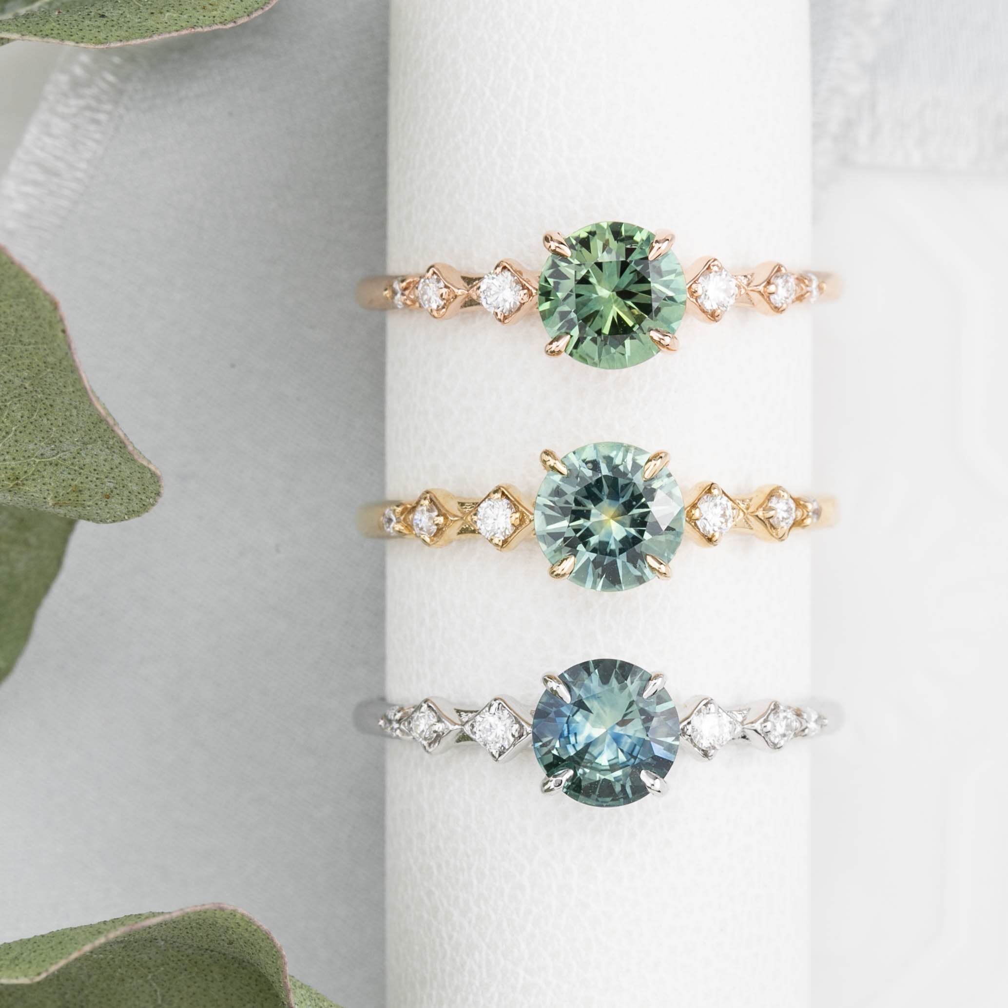 Celeste Ring, 0.85ct Montana Sapphire