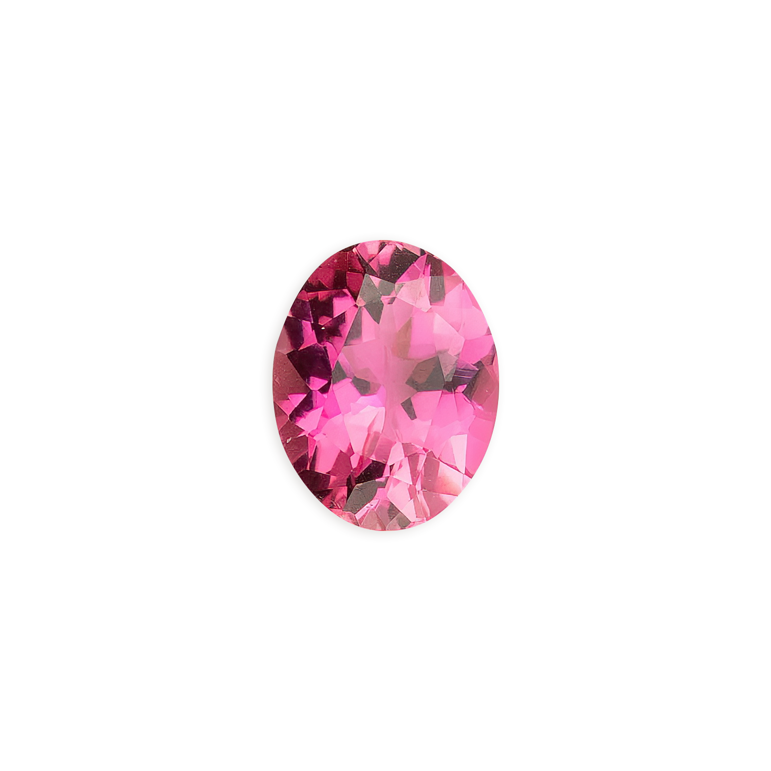 1.71ct Oval Cut Pink Tourmaline gemstone with VVS clarity and vibrant pink color from Namibia, perfect for handmade jewelry design.