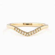Esperanza Ring with natural white diamonds in 14k solid gold band, ethically sourced and packaged in kraft ivory box